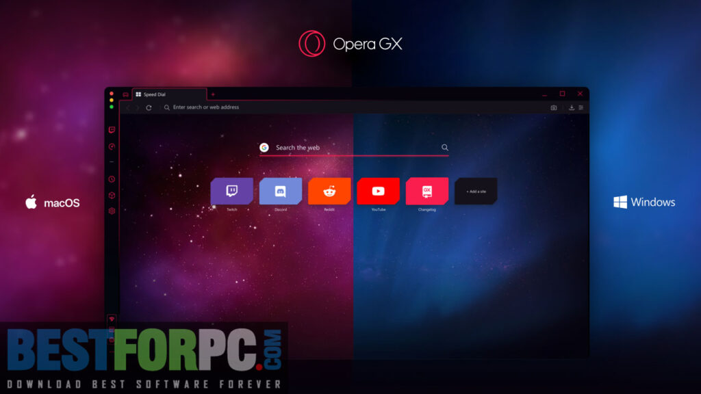 Opera Web Internet Browser Screenshot
