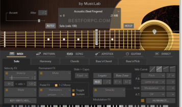 MusicLab RealGuitar 5.0 for Mac free. download full version